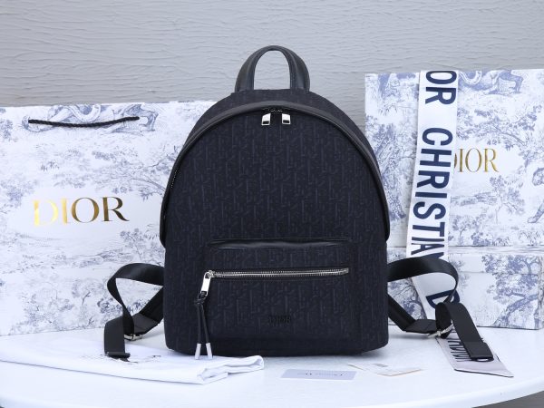 Replica Dior 38cm Rider Backpack in Beige & Blue - Image 6