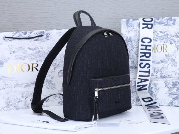 Replica Dior 38cm Rider Backpack in Beige & Blue - Image 7