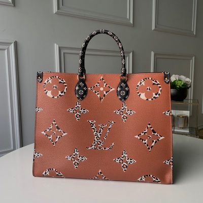 Replica Louis Vuitton OnThego M44570 Brown Tote 41cm AAA