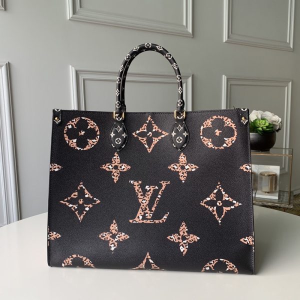 Replica Louis Vuitton OnThego M44570 Brown Tote 41cm AAA - Image 2