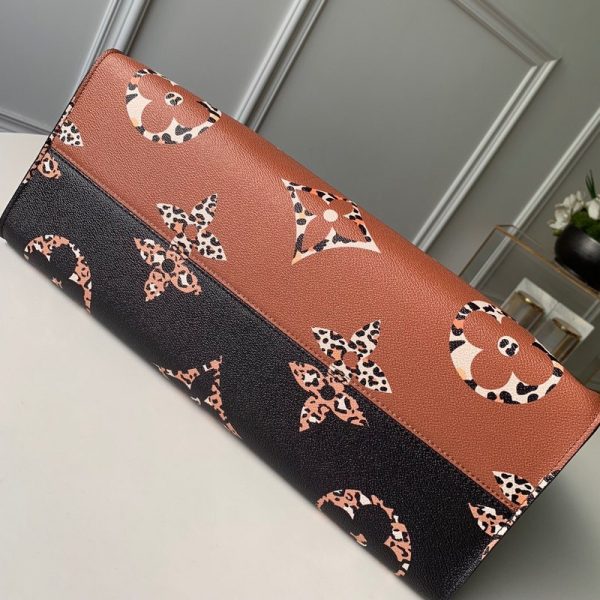 Replica Louis Vuitton OnThego M44570 Brown Tote 41cm AAA - Image 5