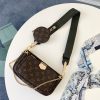 Best Replicas Bags - LV Multi Pochette Replica - Green, Pink & Blue Accessory Bag Shop For Best Louis Vuitton LV Replica Bags With Cheap Price