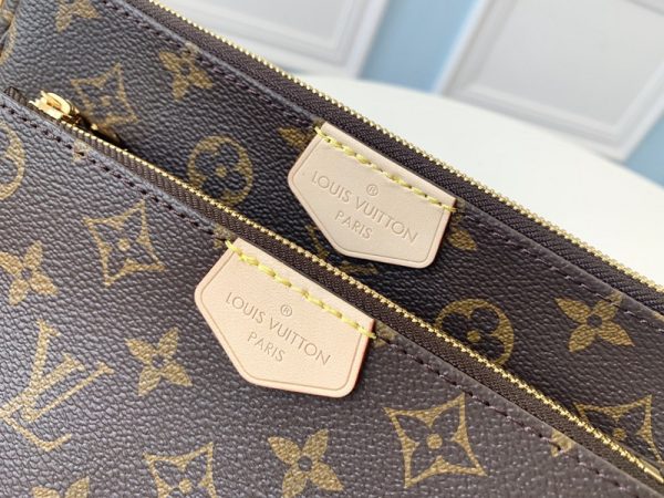 LV Multi Pochette Replica - Green, Pink & Blue Accessory Bag - Image 8