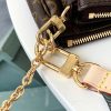 Best Replicas Bags - LV Multi Pochette Replica - Green, Pink & Blue Accessory Bag Shop For Best Louis Vuitton LV Replica Bags With Cheap Price