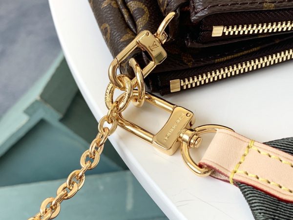 LV Multi Pochette Replica - Green, Pink & Blue Accessory Bag - Image 7