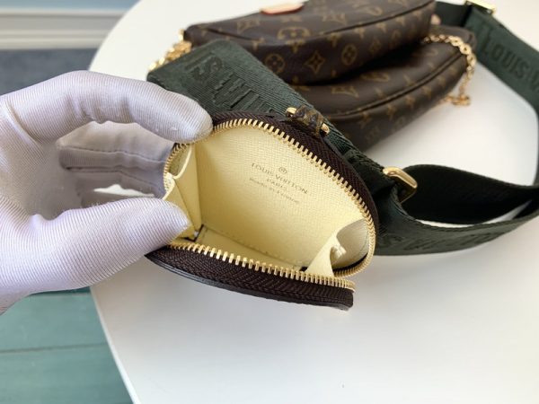 LV Multi Pochette Replica - Green, Pink & Blue Accessory Bag - Image 5