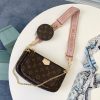 Best Replicas Bags - LV Multi Pochette Replica - Green, Pink & Blue Accessory Bag Shop For Best Louis Vuitton LV Replica Bags With Cheap Price