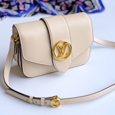 Replica LV Pont 9-M55950 Cream Crossbody Bag