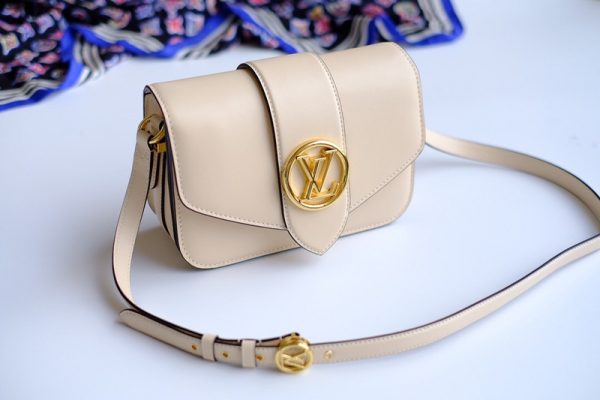Replica LV Pont 9-M55950 Cream Crossbody Bag