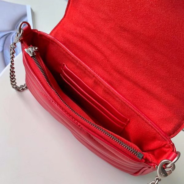 Replica Louis Vuitton New Wave Chain Pochette Red M63956 - Image 9