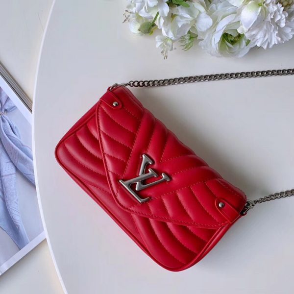 Replica Louis Vuitton New Wave Chain Pochette Red M63956 - Image 2