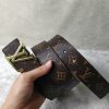 Best Replicas Bags - Replica Louis Vuitton L77-70 Belt, 38mm Gold Shop For Best Louis Vuitton LV Replica Bags With Cheap Price