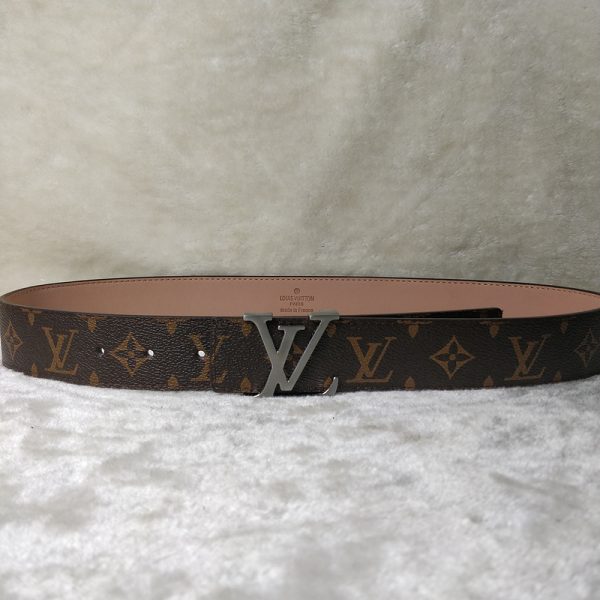 Replica Louis Vuitton L77-70 38mm Silver Men's Belt - Image 3