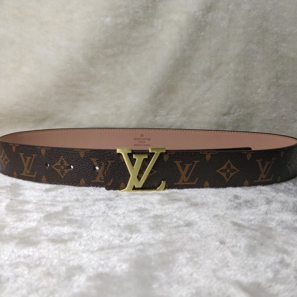 Replica Louis Vuitton L77-70 Belt, 38mm Gold - Image 3