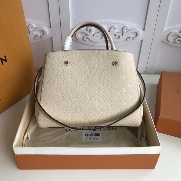 Replica Louis Vuitton Montaigne MM Bag in White - Image 8