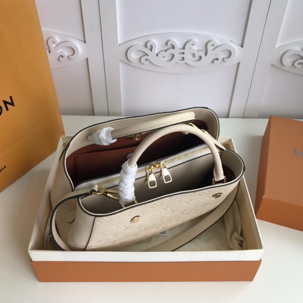 Replica Louis Vuitton Montaigne MM Bag in White - Image 6