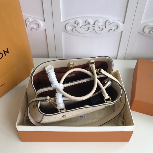 Replica Louis Vuitton Montaigne MM Bag in White - Image 5