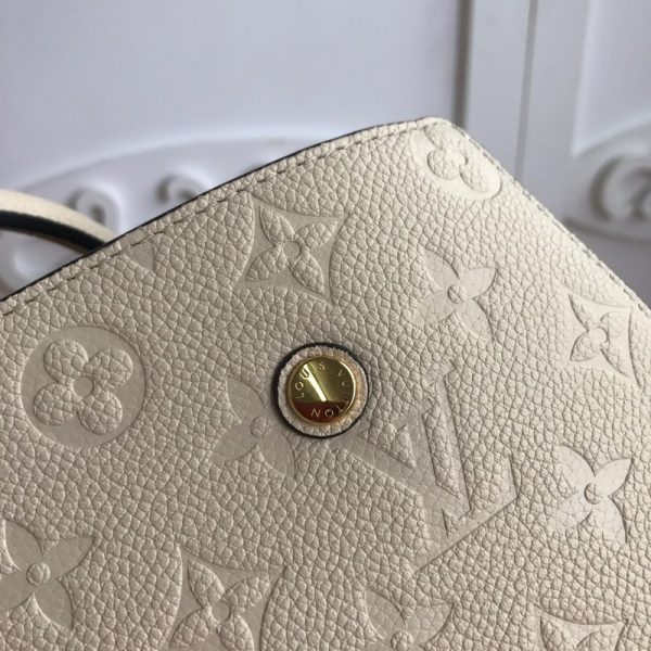 Replica Louis Vuitton Montaigne MM Bag in White - Image 3