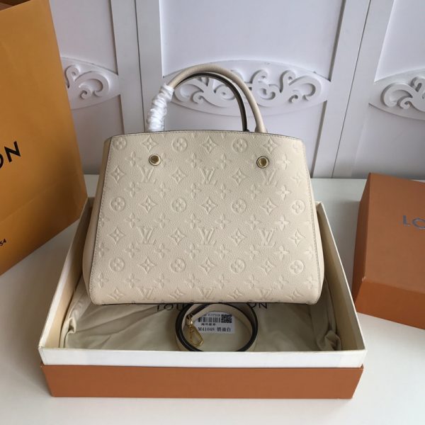 Replica Louis Vuitton Montaigne MM Bag in White