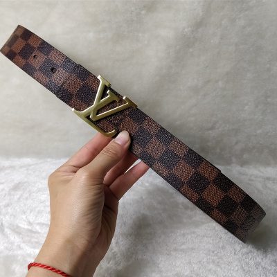 Replica LV Belt L75-70 38mm Gold Buckle