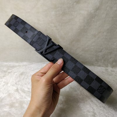 Louis Vuitton Replica Belt Black L76-70 38mm
