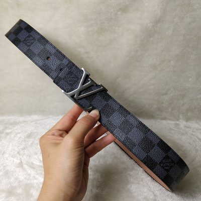 Replica LV Belt L76-70 38mm Silver Buckle Luxury Style