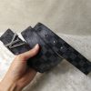 Best Replicas Bags - Replica LV Belt L76-70 38mm Silver Buckle Luxury Style Shop For Best Louis Vuitton LV Replica Bags With Cheap Price