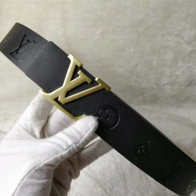 Replica Louis Vuitton Gold Belt L53-70 38Mm