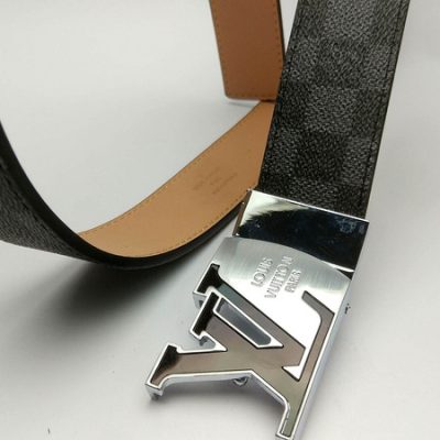 Replica Louis Vuitton Belt 38mm L90-80 Black Brown Buckle