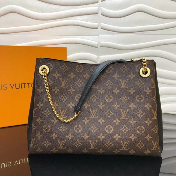 Replica Louis Vuitton Surene MM Black 36cm Handbag - Image 3