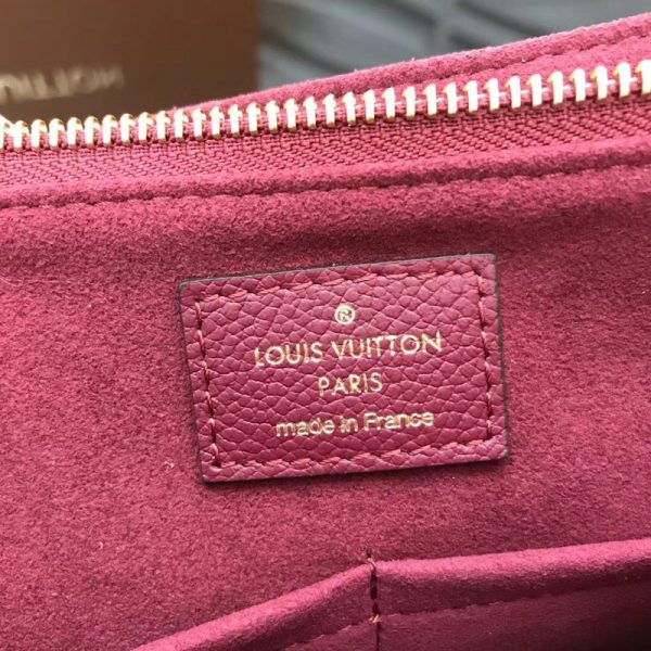 Replica Louis Vuitton Surene MM Wine Red 36cm Handbag M43864 - Image 9