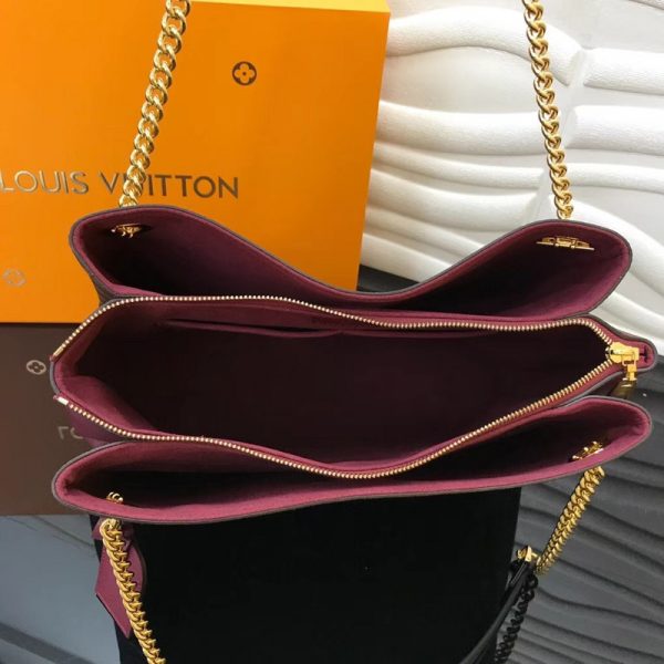 Replica Louis Vuitton Surene MM Wine Red 36cm Handbag M43864 - Image 8