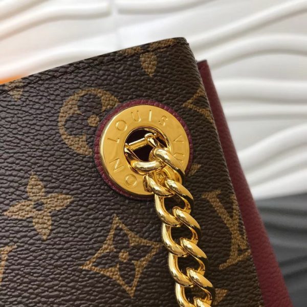 Replica Louis Vuitton Surene MM Wine Red 36cm Handbag M43864 - Image 5