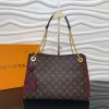 Best Replicas Bags - Replica Louis Vuitton Surene MM Wine Red 36cm Handbag M43864 Shop For Best Louis Vuitton LV Replica Bags With Cheap Price