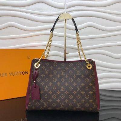 Replica Louis Vuitton Surene MM Wine Red 36cm Handbag M43864