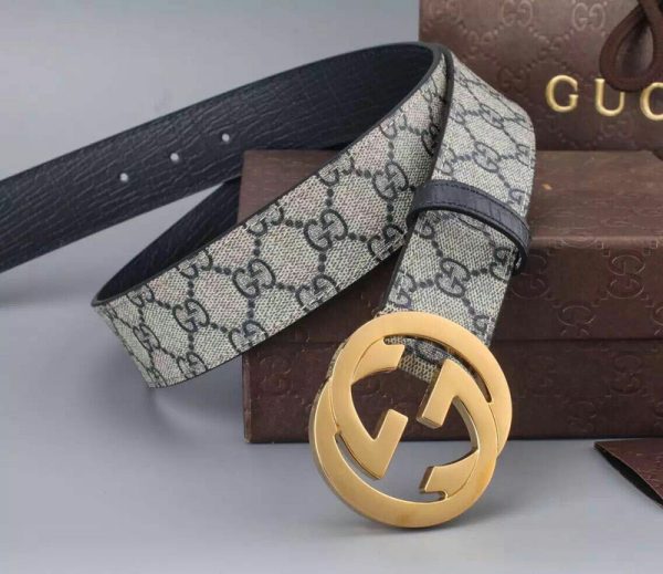 Replica Gucci Belt 38mm Gold Buckle - 400360 - Image 4