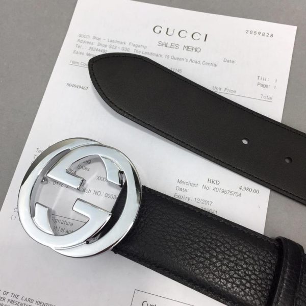 Replica Gucci Belt B2 40mm with Silver Buckle - Image 5