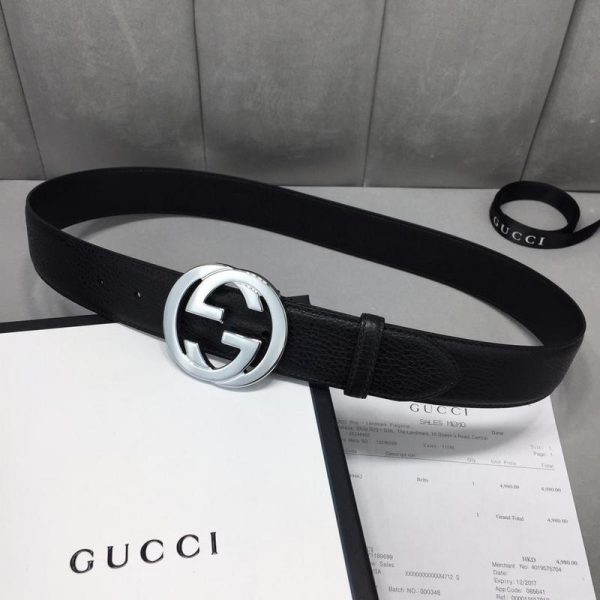 Replica Gucci Belt B2 40mm with Silver Buckle - Image 2