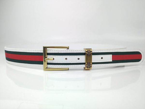 Replica Gucci G332-75 White 38mm Belt - Image 3