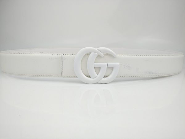 Replica Gucci Belt G323-75 White 38mm Trendy Style - Image 3