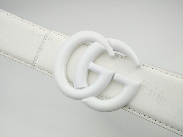 Replica Gucci Belt G323-75 White 38mm Trendy Style - Image 4