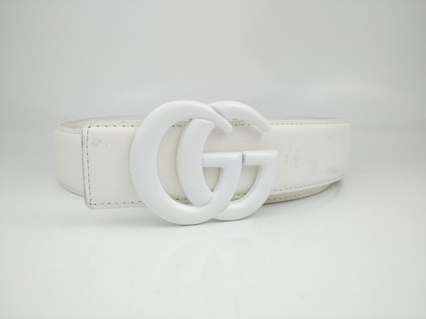 Replica Gucci Belt G323-75 White 38mm Trendy Style