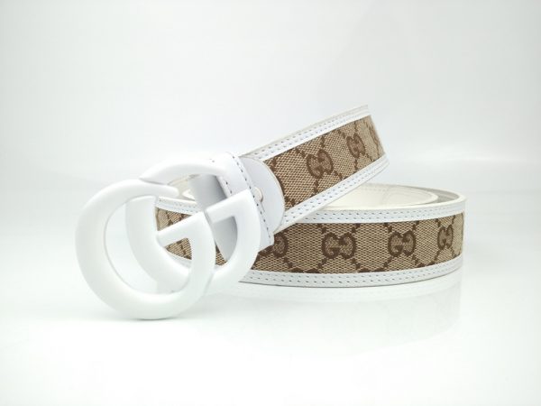 Replica Gucci G318-75 White 38mm Belt - Image 2