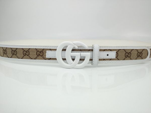 Replica Gucci G318-75 White 38mm Belt - Image 3