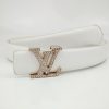 Best Replicas Bags - Louis Vuitton Replica Belt L190-75 25Mm in White Shop For Best Louis Vuitton LV Replica Bags With Cheap Price