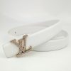 Best Replicas Bags - Louis Vuitton Replica Belt L190-75 25Mm in White Shop For Best Louis Vuitton LV Replica Bags With Cheap Price