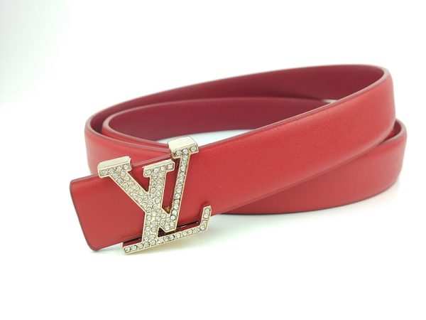 LV Replica Belt L191-75 25mm Red - Premium Luxury Style - Image 2