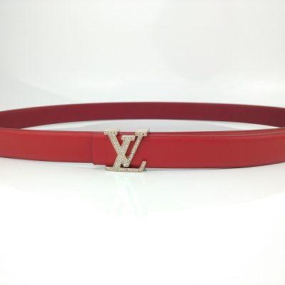 LV Replica Belt L191-75 25mm Red - Premium Luxury Style