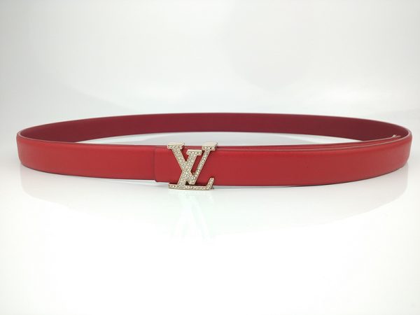 LV Replica Belt L191-75 25mm Red - Premium Luxury Style