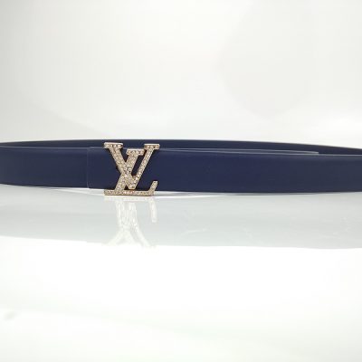 Replica Louis Vuitton L187-75 25mm Blue Belt